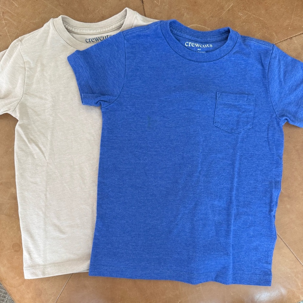 Set of 2 Crew Cuts pocket t-shirts